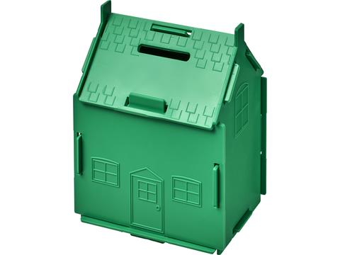 Uri house-shaped plastic money container