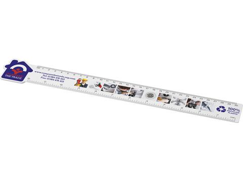 Tait 30cm house-shaped recycled plastic ruler