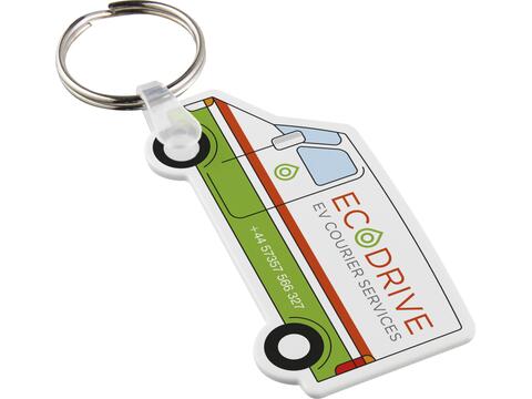 Tait van-shaped recycled keychain