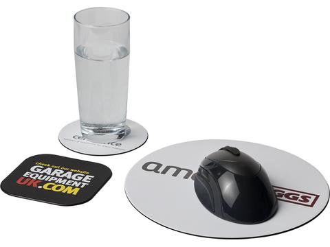 Brite-Mat® mouse mat and coaster set combo 4