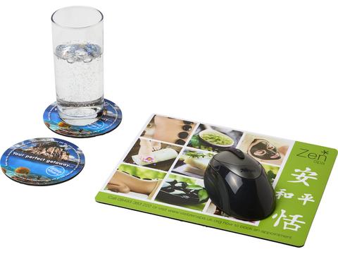 Q-Mat® mouse mat and coaster set combo 2