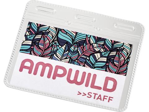 Arell clear plastic ID pouch