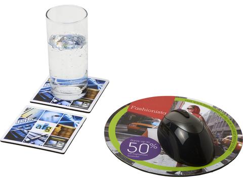 Q-Mat® mouse mat and coaster set combo 6