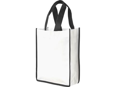 Small Contrast non-woven shopping tote bag