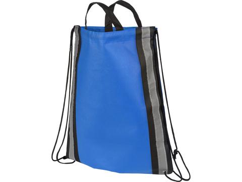 Reflective non-woven drawstring backpack