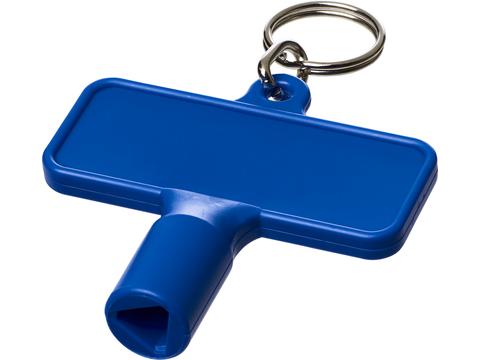 Maximilian rectangular utility key keychain