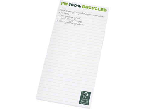 Desk-Mate® 1/3 A4 recycled notepad