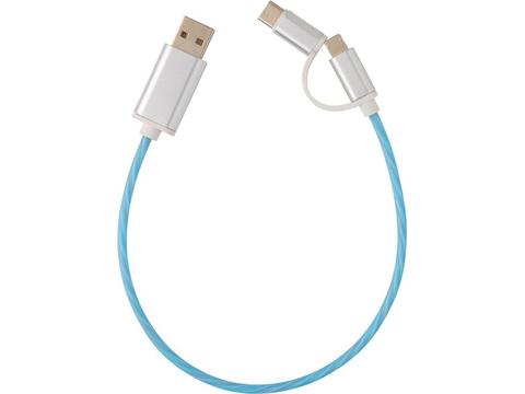 3-in-1 flowing light cable