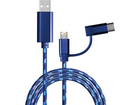 2 meters Charging cable with 3-in-1