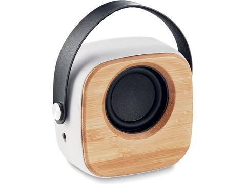 Speaker 3W with bamboo front