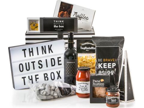 Christmas gift package Outside the box