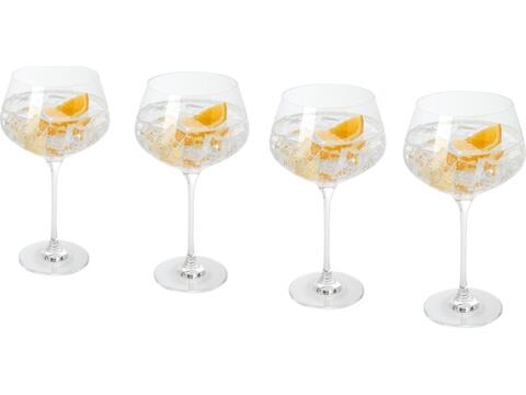Garoa 4-piece gin glass set