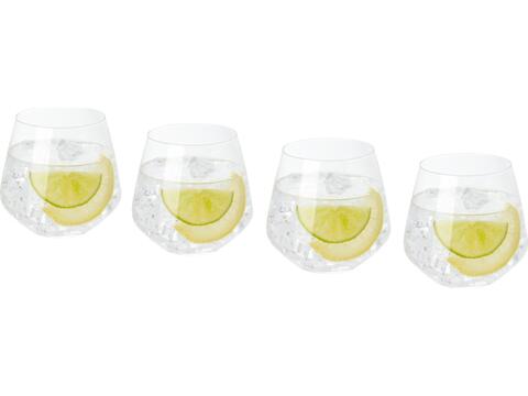 Chuvisco 4-piece glass tumbler set