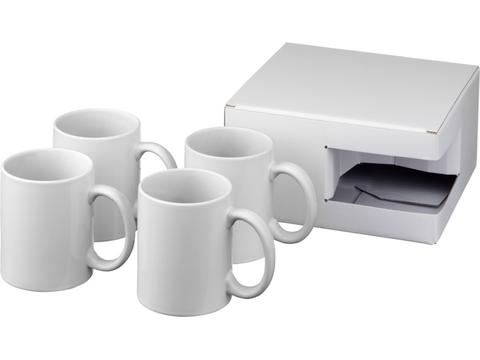 Ceramic sublimation mug 4-pieces gift set