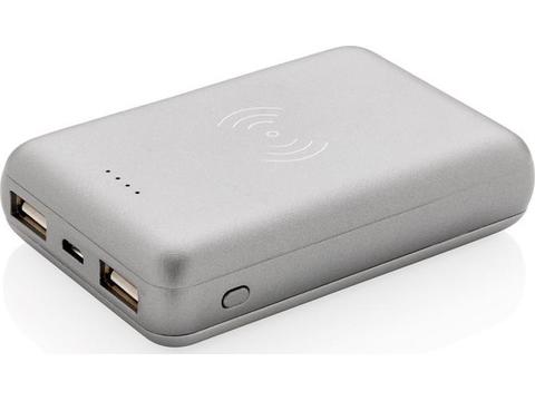 5.000 mah zakformat powerbank met 5W draadloze oplader