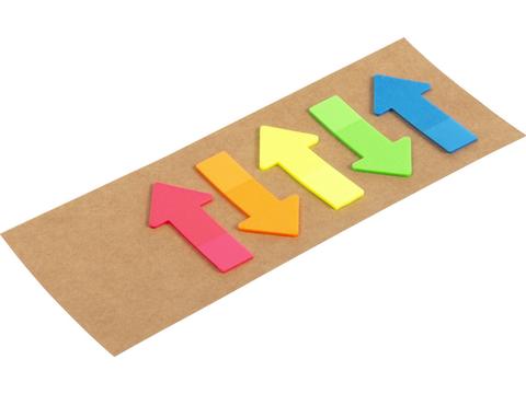 Cardboard with sticky notes