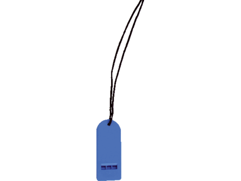 Whistle with safety cord