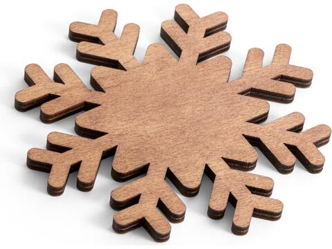 Snowflake coasters