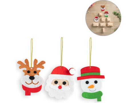 Deer Christmas ornament set