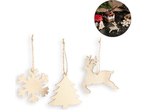 Plywood Christmas ornaments