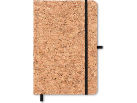 A5 notebook with cork cover