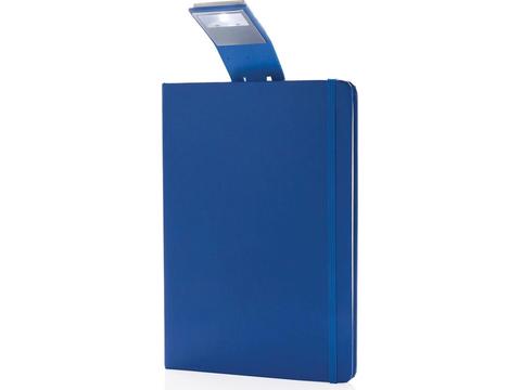 A5 notitieboek met LED leeslamp bedrukken