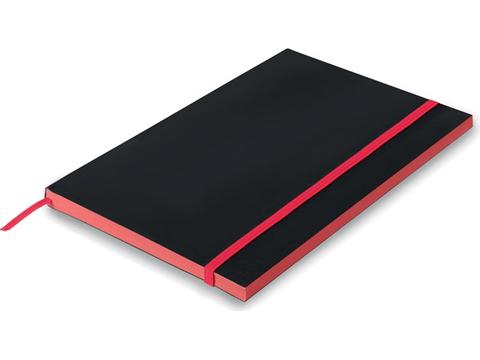 A5 notebook with coloured edges