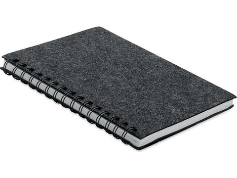A5 RPET felt cover notebook