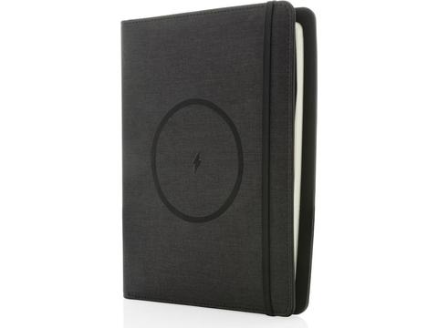 Air 5W RPET wireless charging notebook cover A5