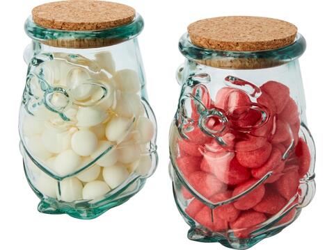 Airoel 2-piece recycled glass container set