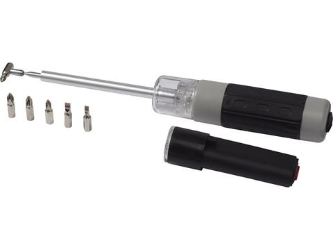 All-in-one screwdriver with flashlight