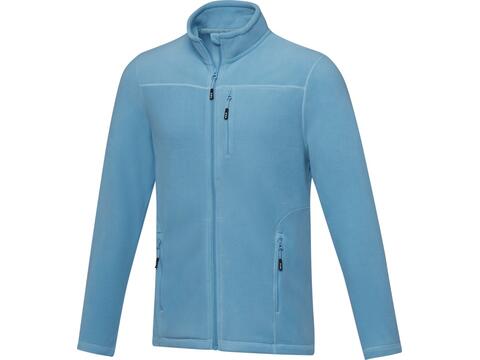 Amber men's GRS recycled full zip fleece jacket