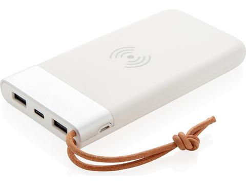 Aria 8.000 mAh powerbank met draadloos laden