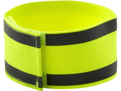 Arm band with reflective stripes
