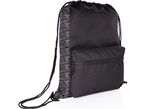 AWARE™ RPET Reflective drawstring backpack