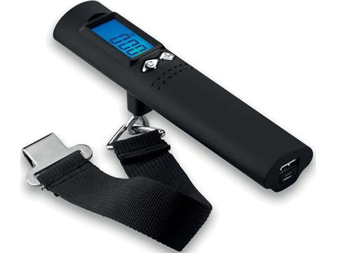 Luggage scale, power bank and LED flashlight