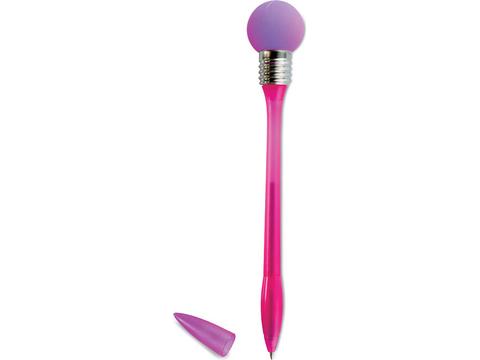 Ball pen with light bulb