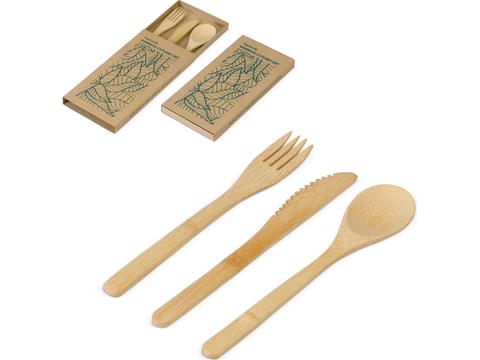 Bamboo cutlery set