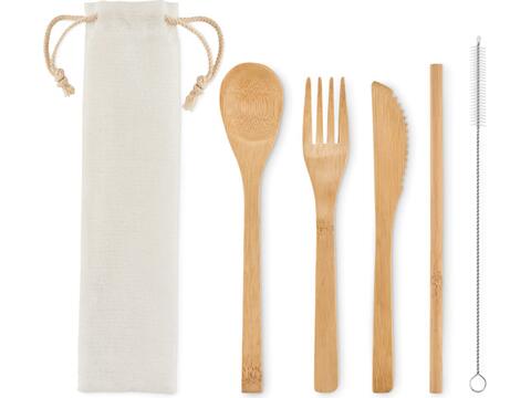 bamboo cutlery set