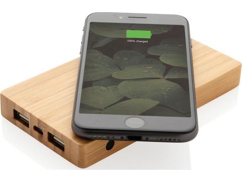 Bamboo 4.000 mAh wireless 5W Powerbank