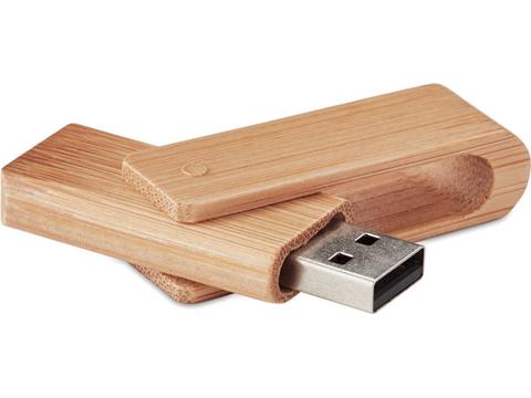 Bamboe USB stick twist - 16GB bedrukken