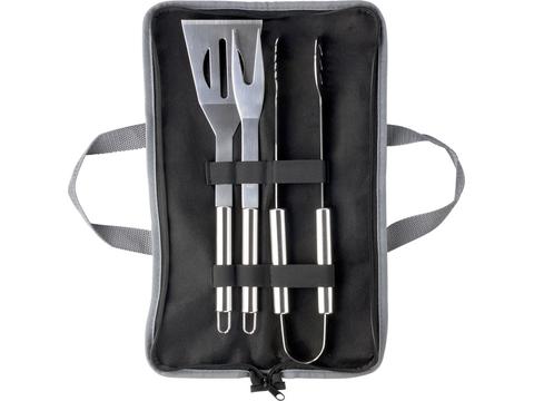 Barbecue set in zipped case