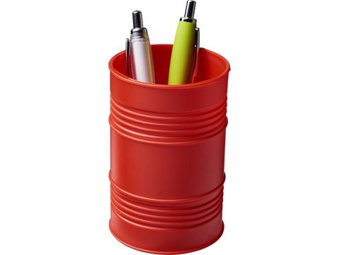 Bardo oil drum style plastic pen pot