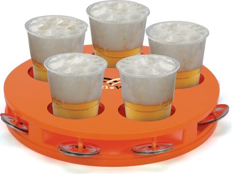 Beer tray tambourine