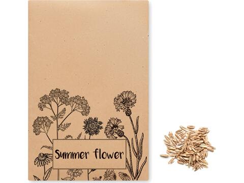 Flower mix seeds in envelope