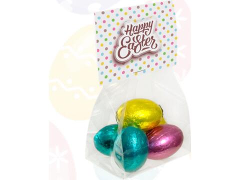 Block Bag with Chocolate Easter Eggs