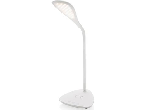 Desk lamp with wireless charging
