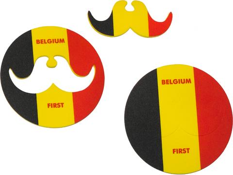 Coaster met Moustache voor supporters