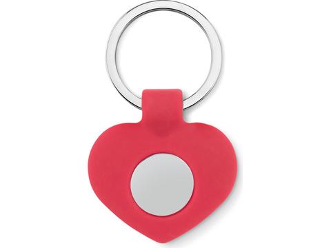 Cuore heart shaped key ring