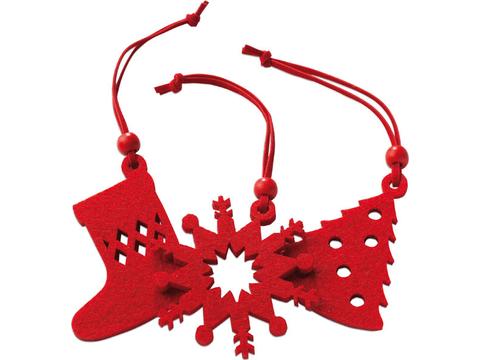 12 pieces Xmas felt hanger